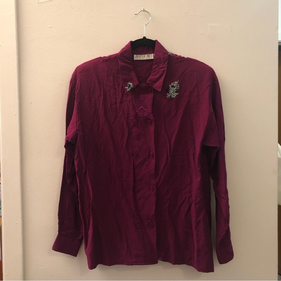 ✨2/10$ Vintage beaded shirt - Medium/Large - Picture 5 of 6